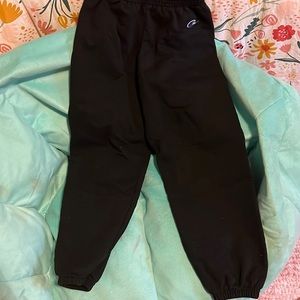 Kids black Champion Sweat Pants